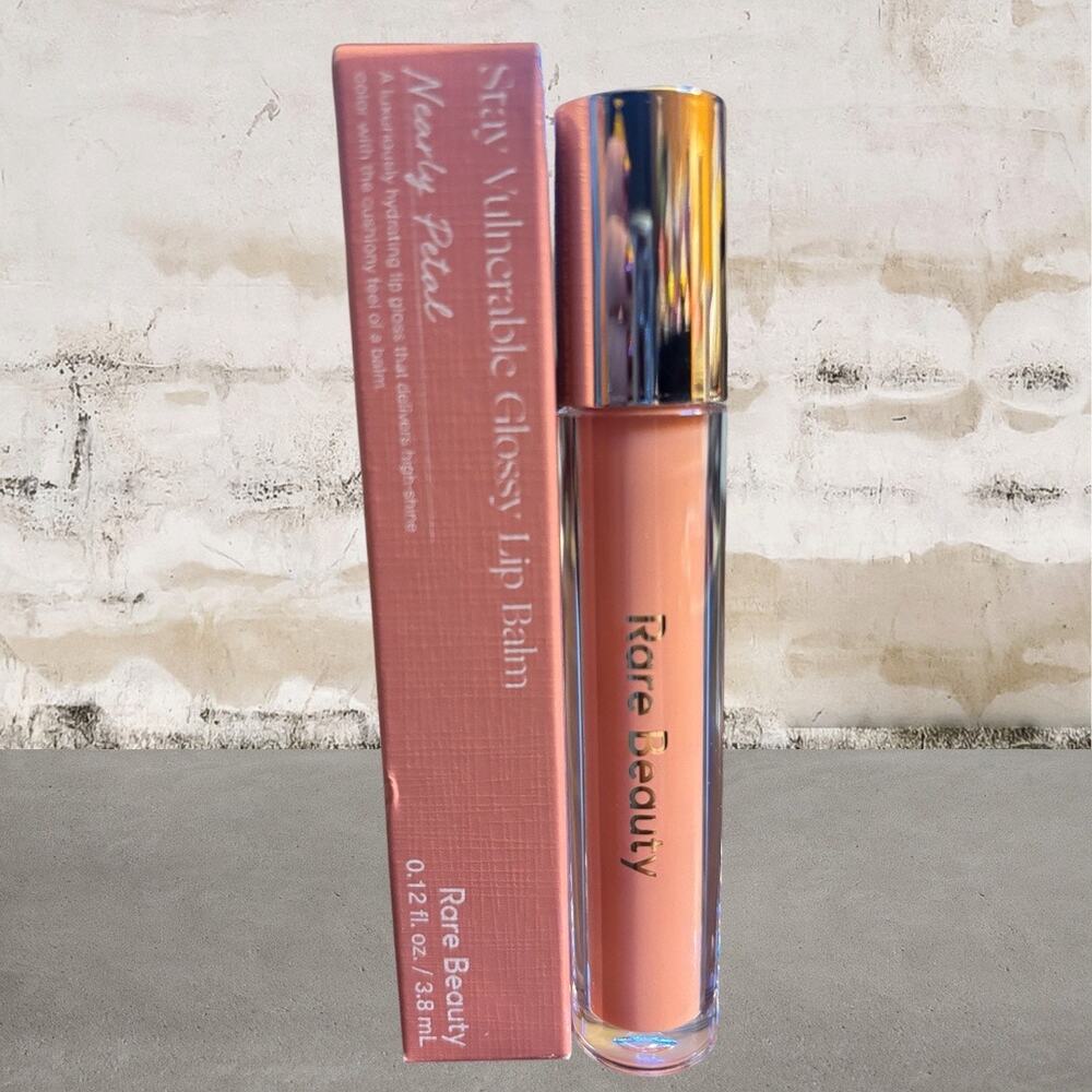 Rare Beauty Stay Vulnerable Glossy Lip Balm in Nearly Petal NIB